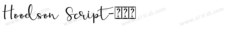 Hoodson Script字体转换